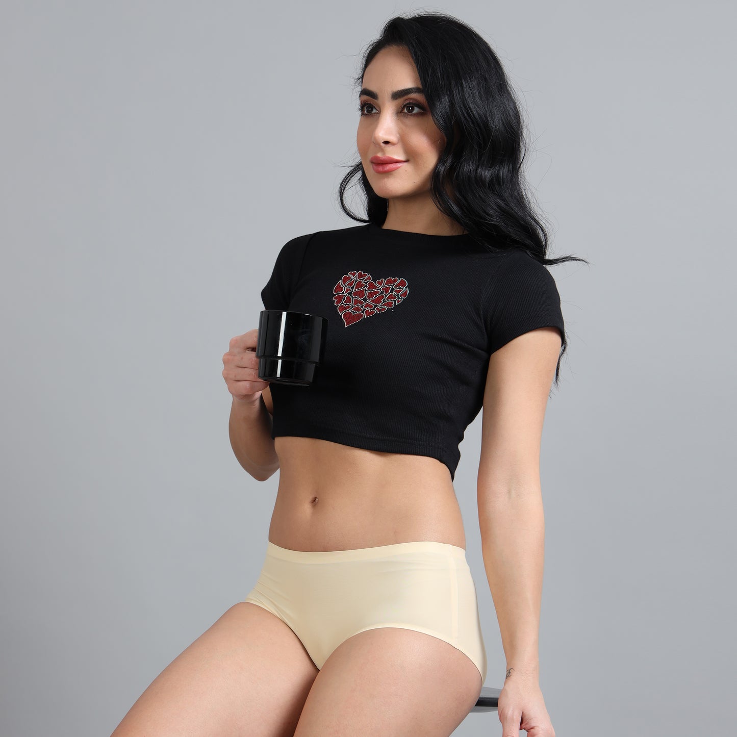 Ecstasy ECP81 Women's Skin Seamless Polyamide Hipster Panty