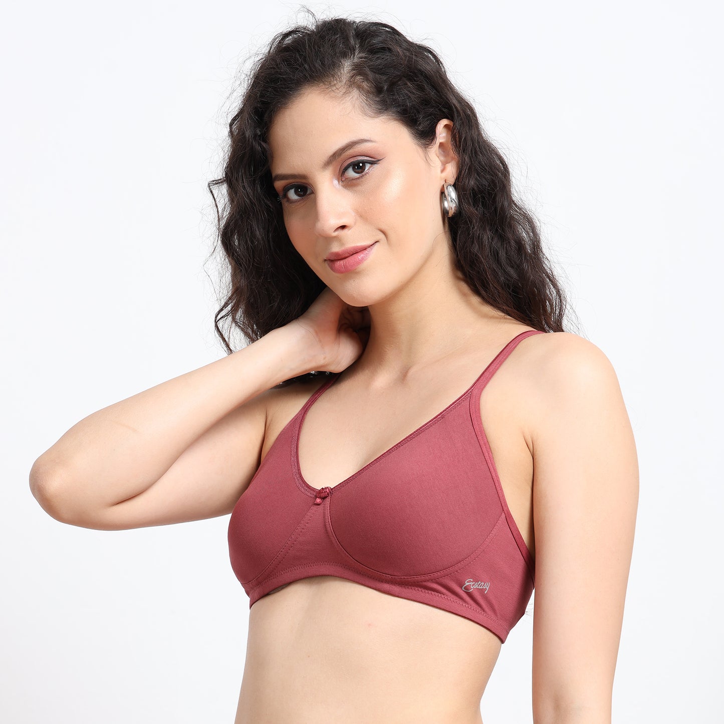 Ecstasy ECB002 Rust Cotton Bra – Everyday Shape, All-Day Ease
