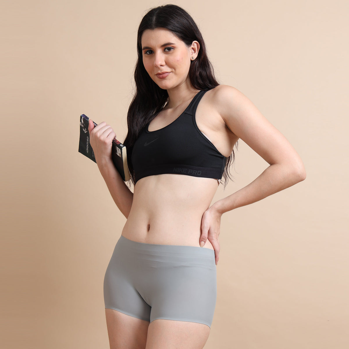 Seamless bonded panties by Ecstasy being hand washed and air dried for care