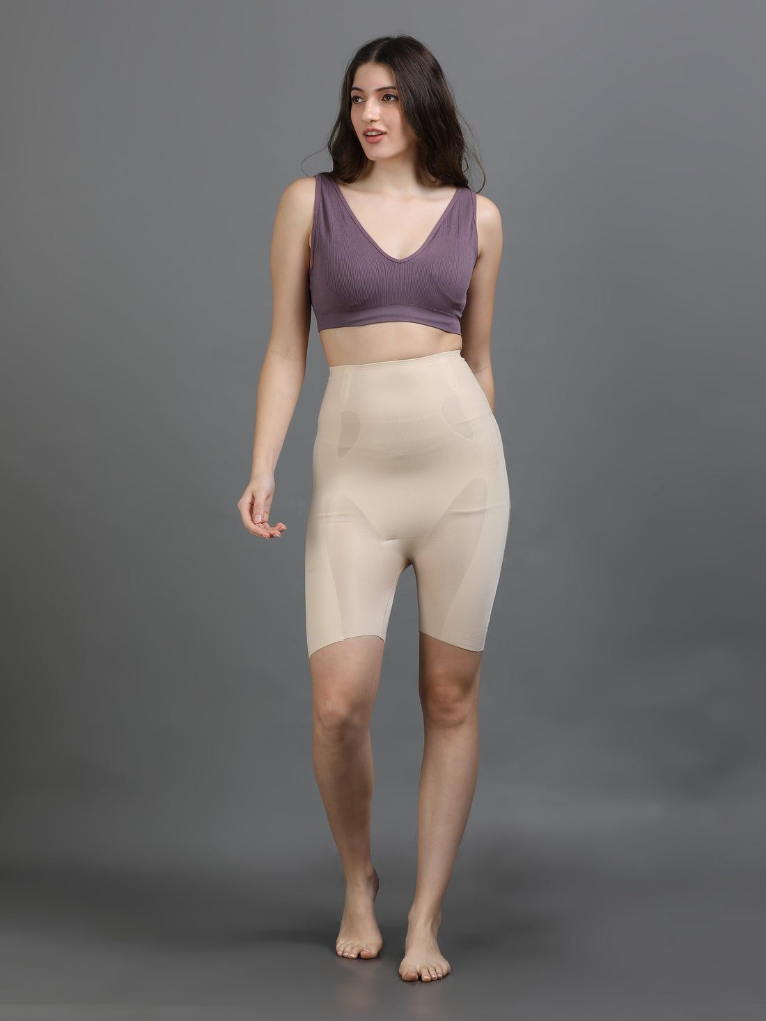 best body shapewear under saree high waist firm control shaper from Ecstasy