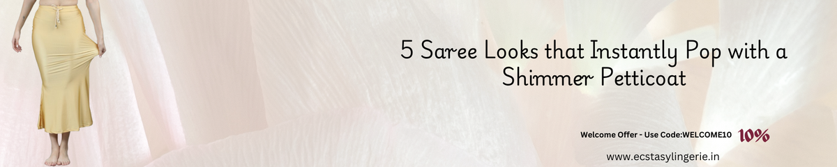 5 Saree Looks that Instantly Pop with a Shimmer Petticoat