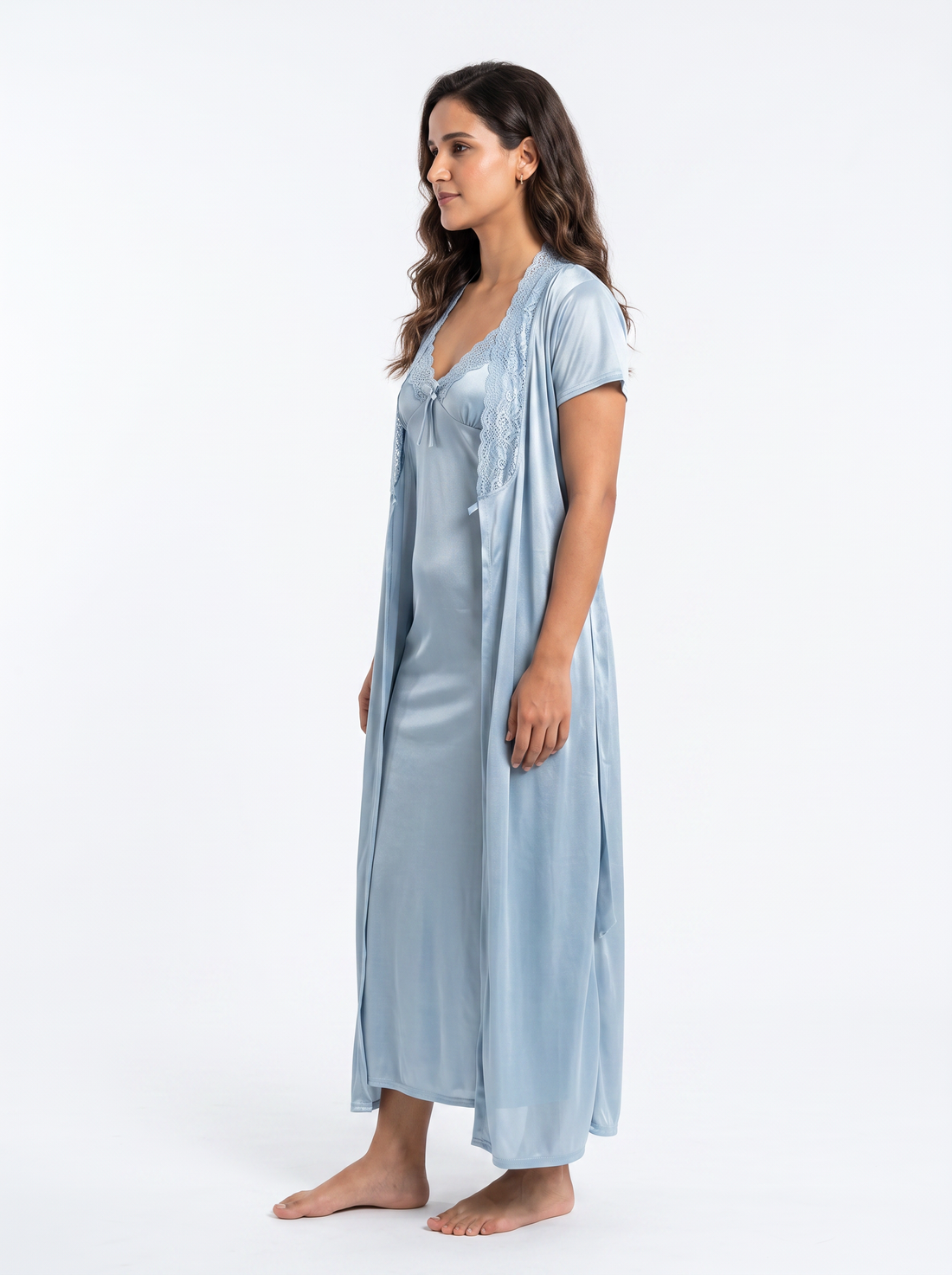 Long or short bridal nightwear compared