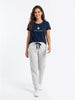 Cotton Top with Pyjama Night Suit - Black - SS2877