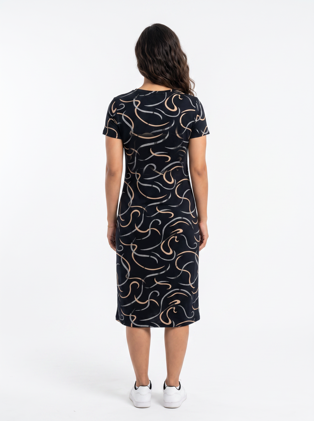 Cotton Top with Pyjama Night Suit - Black - 5309B