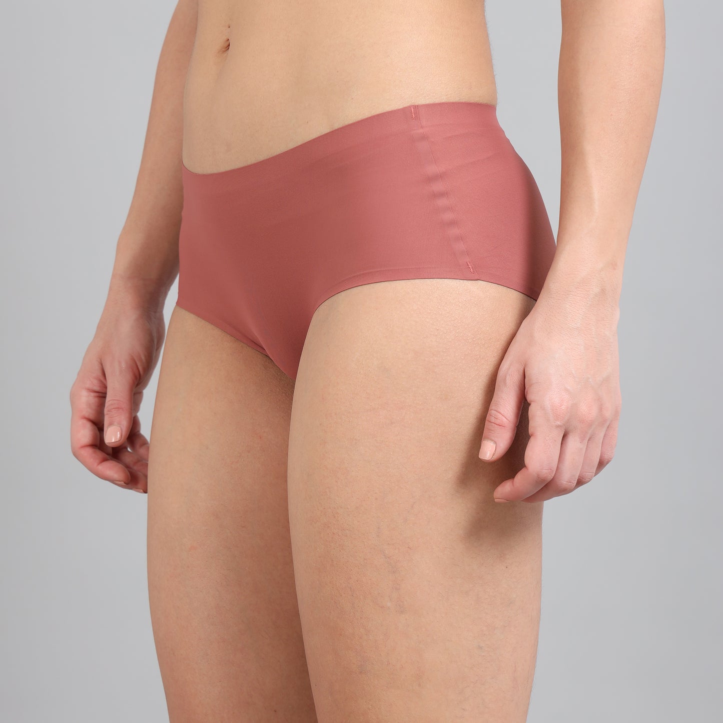 Ecstasy ECP81 Women's Brown Seamless Polyamide Hipster Panty