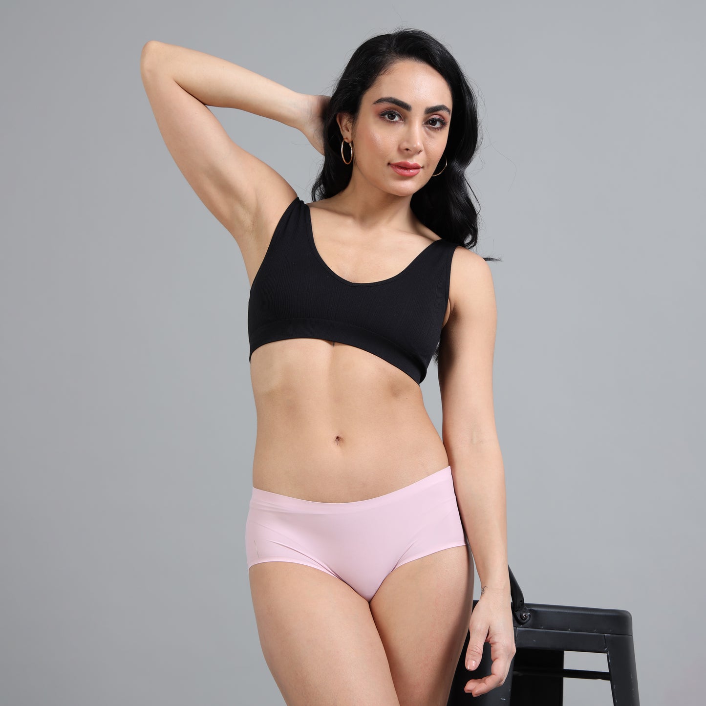 Ecstasy ECP91 Women's Mauve Seamless Polyamide Hipster Panty