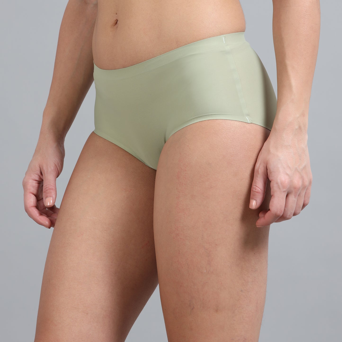 Ecstasy ECP91 Women's Green Seamless Polyamide Hipster Panty
