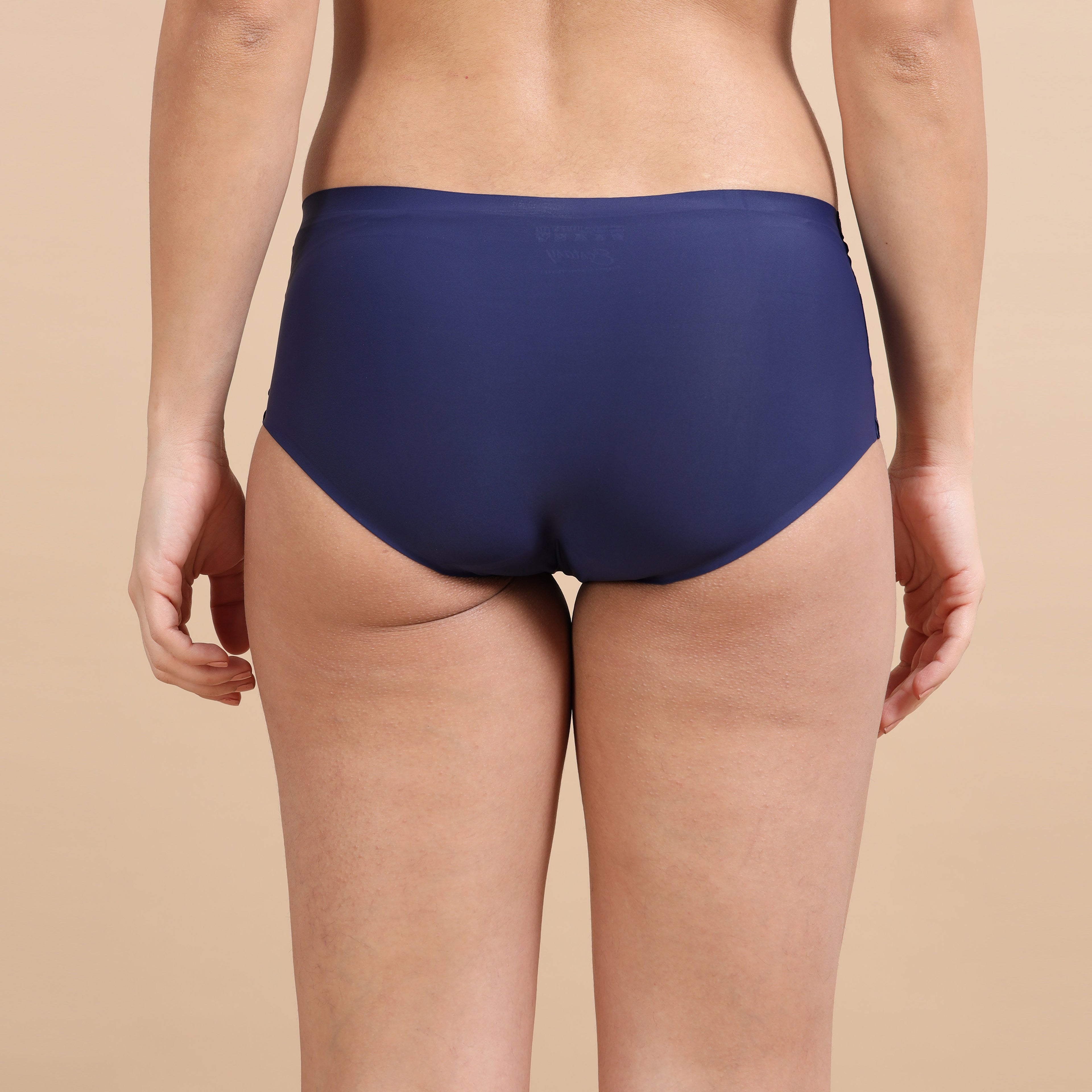 Ecstasy ECP81 Women's Navy Seamless Polyamide Hipster Panty