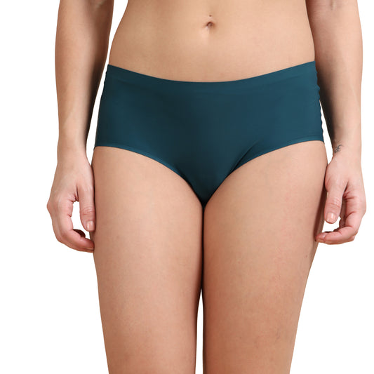 Ecstasy ECP81 Women's Green Seamless Polyamide Hipster Panty