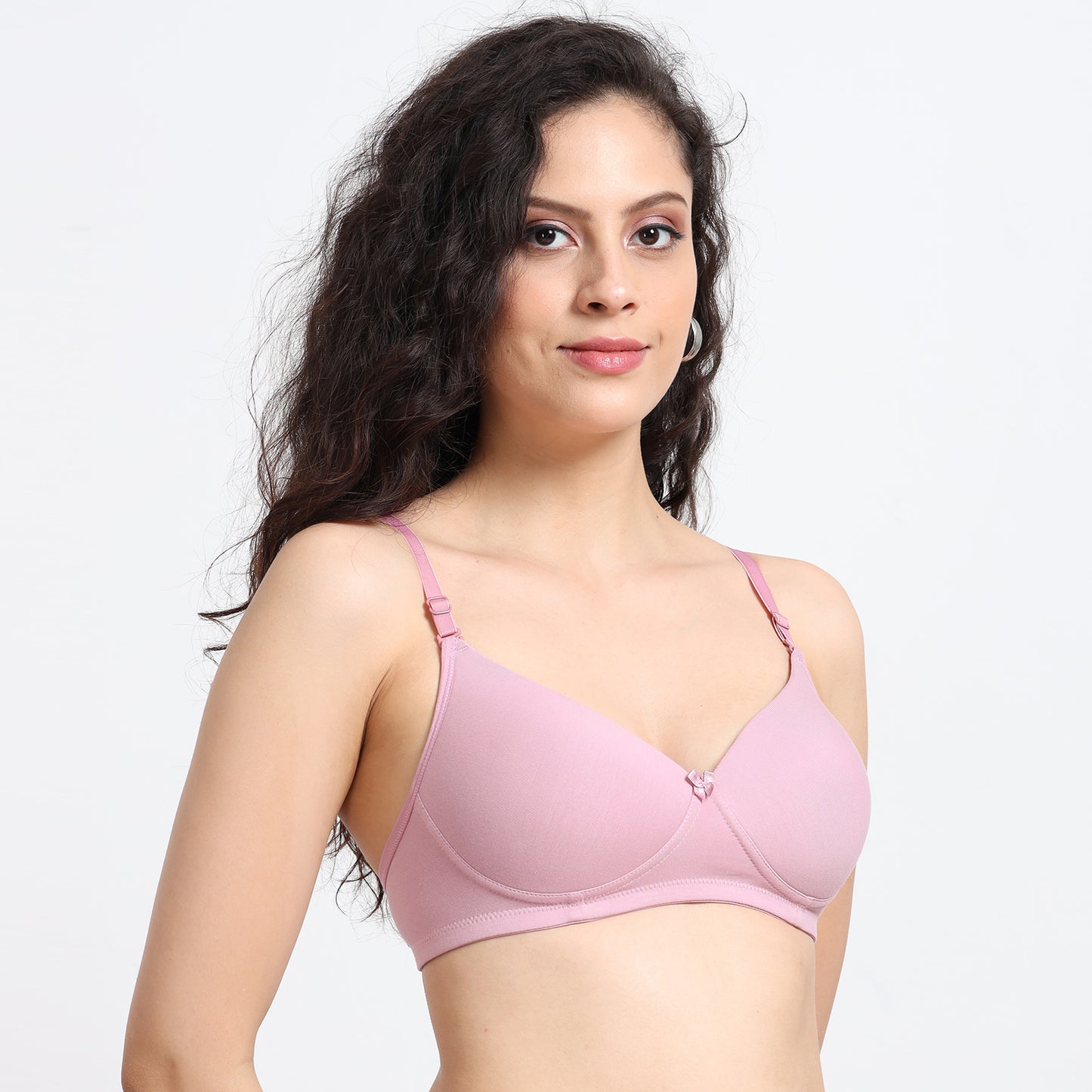 Ecstasy ECB100 Mauve Cotton Padded Bra – Soft Support with Multiway Styling