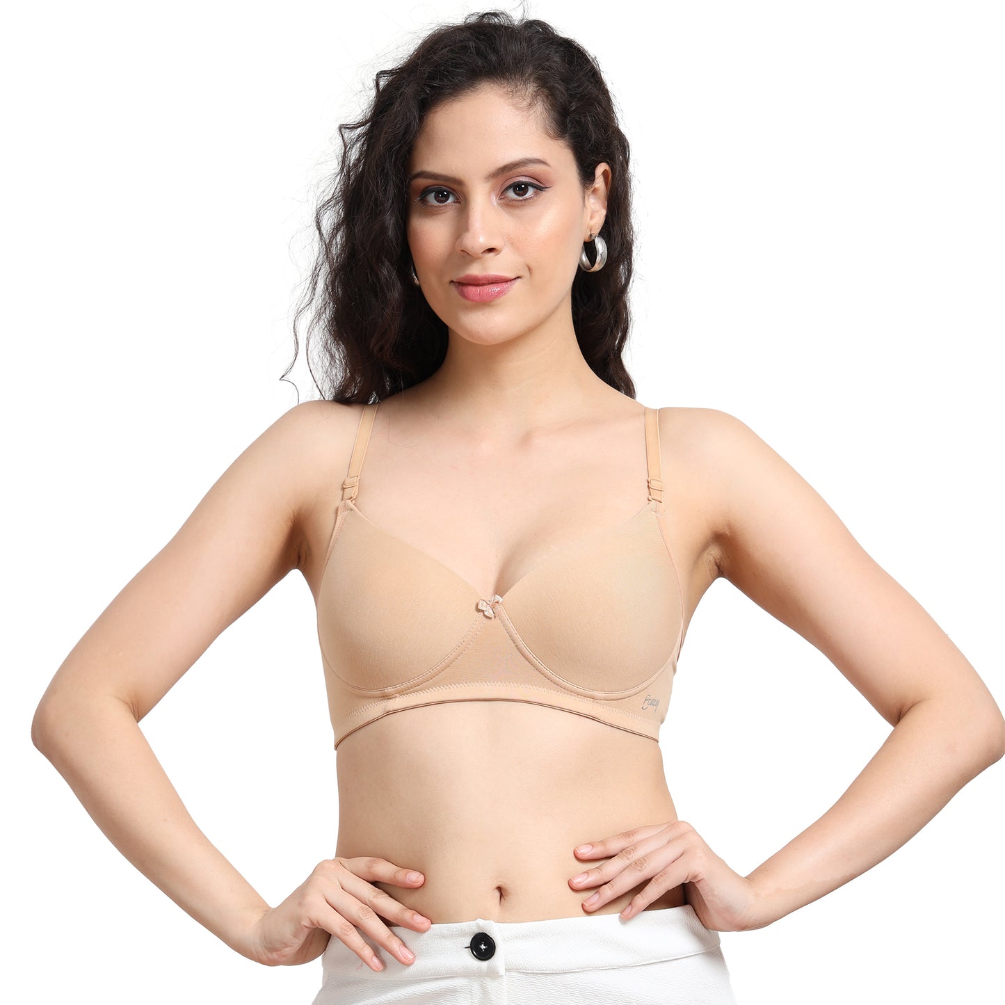 Ecstasy ECB100 Skin Cotton Padded Bra – Multiway Comfort with Invisible Fit