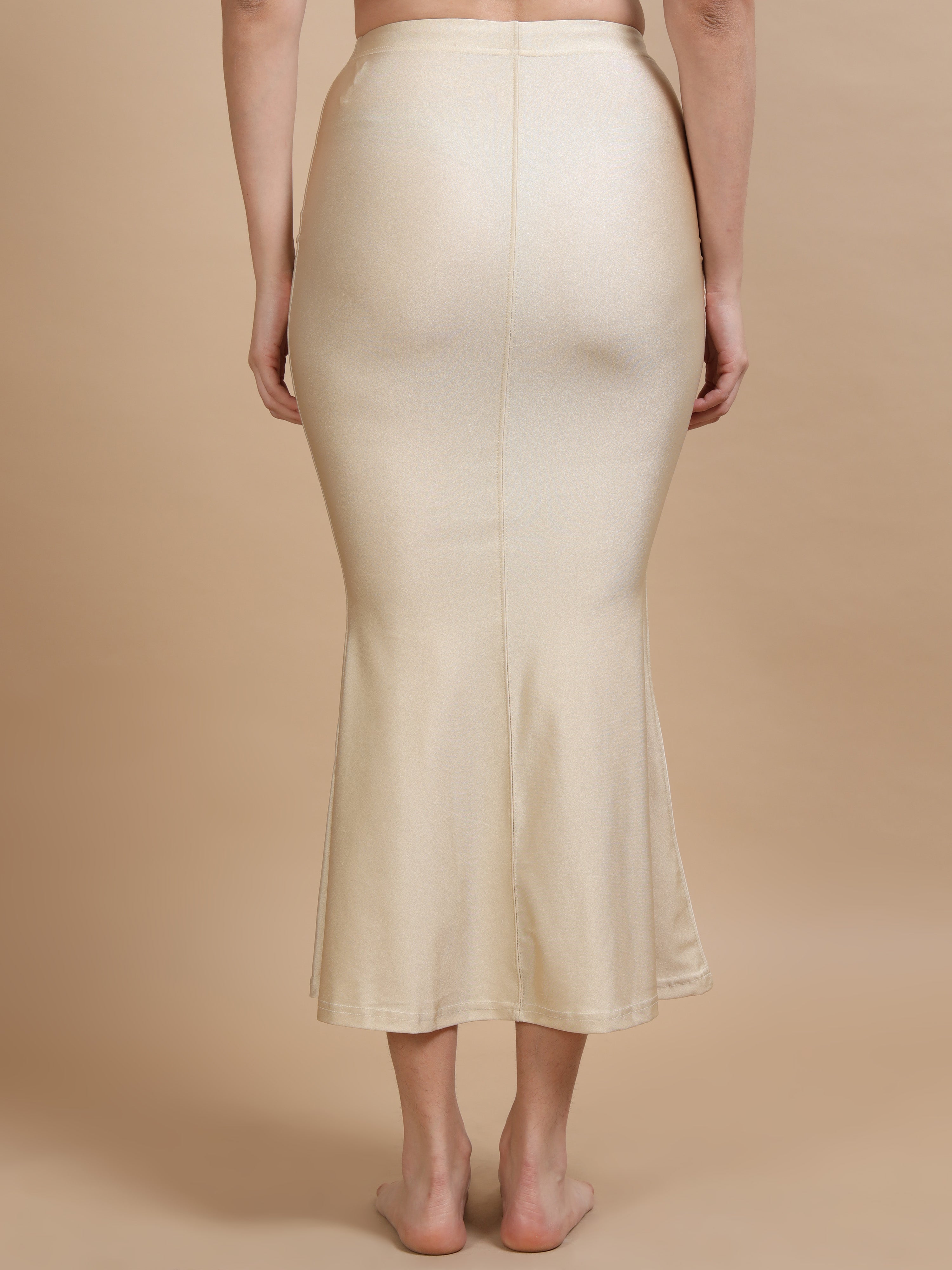ECSS13-CREAM SHIMMER SAREE SHAPEWEAR
