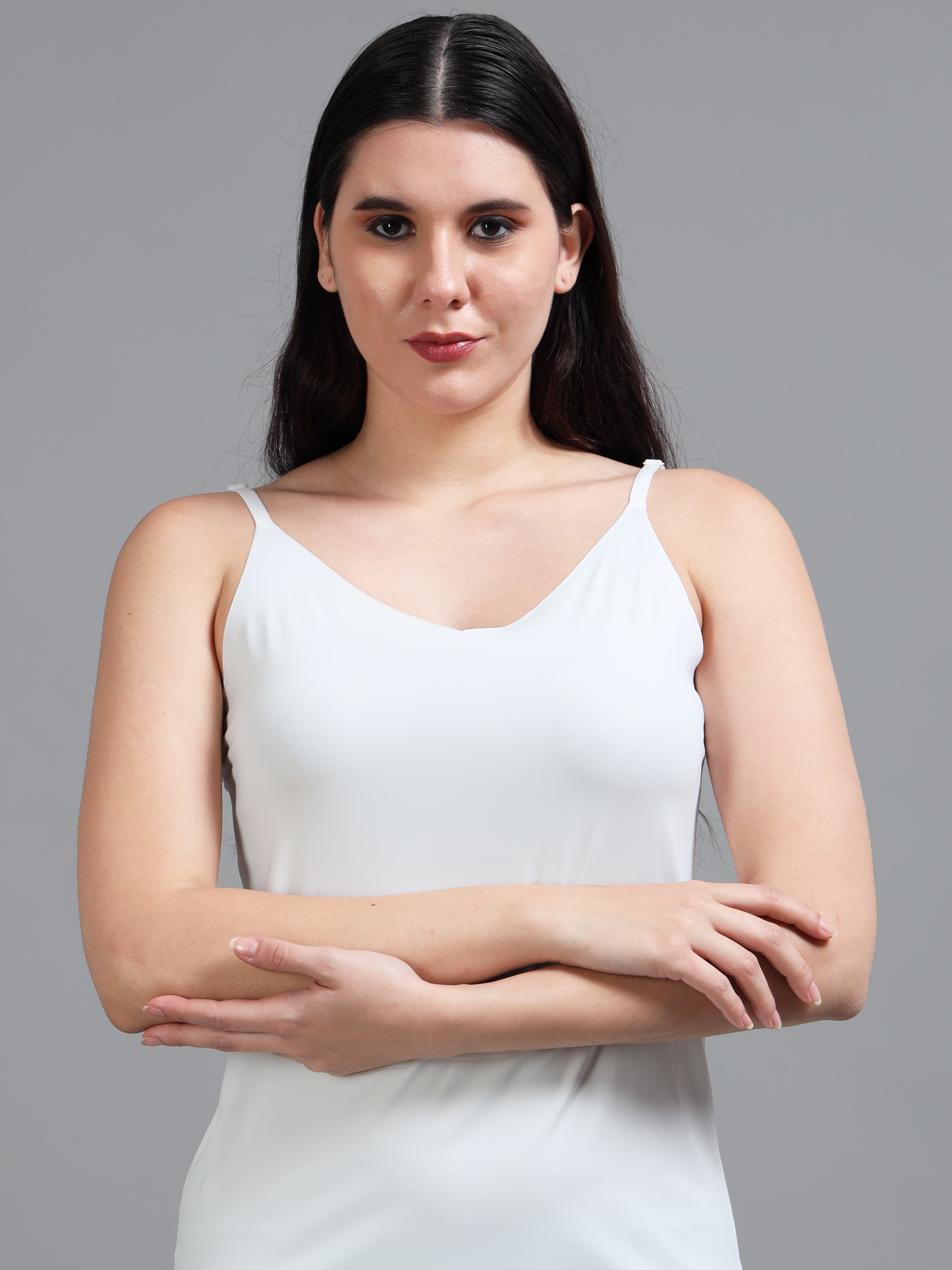 ECE03-White Camisole Dress