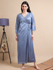 1519H-Grey 2Pc Long Nighty
