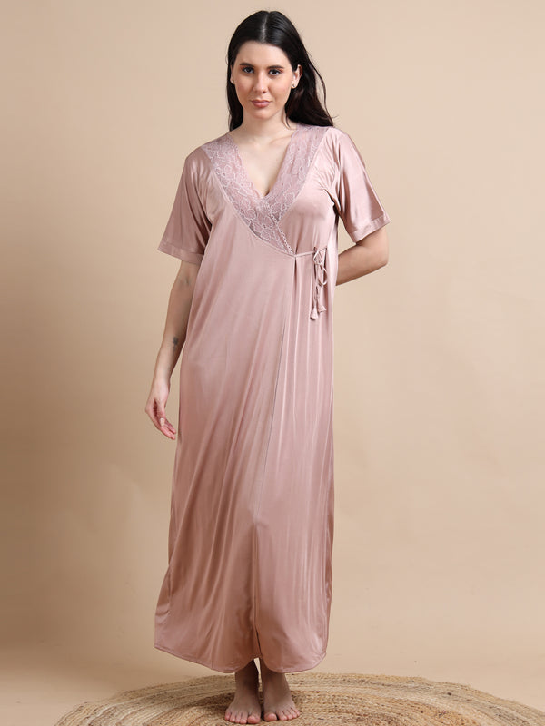 1743B-Skin 2Pc Long Nighty