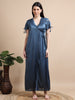 1907E-D Grey 2Pc Long Nighty