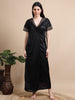1770K-Black 2Pc Long Nighty
