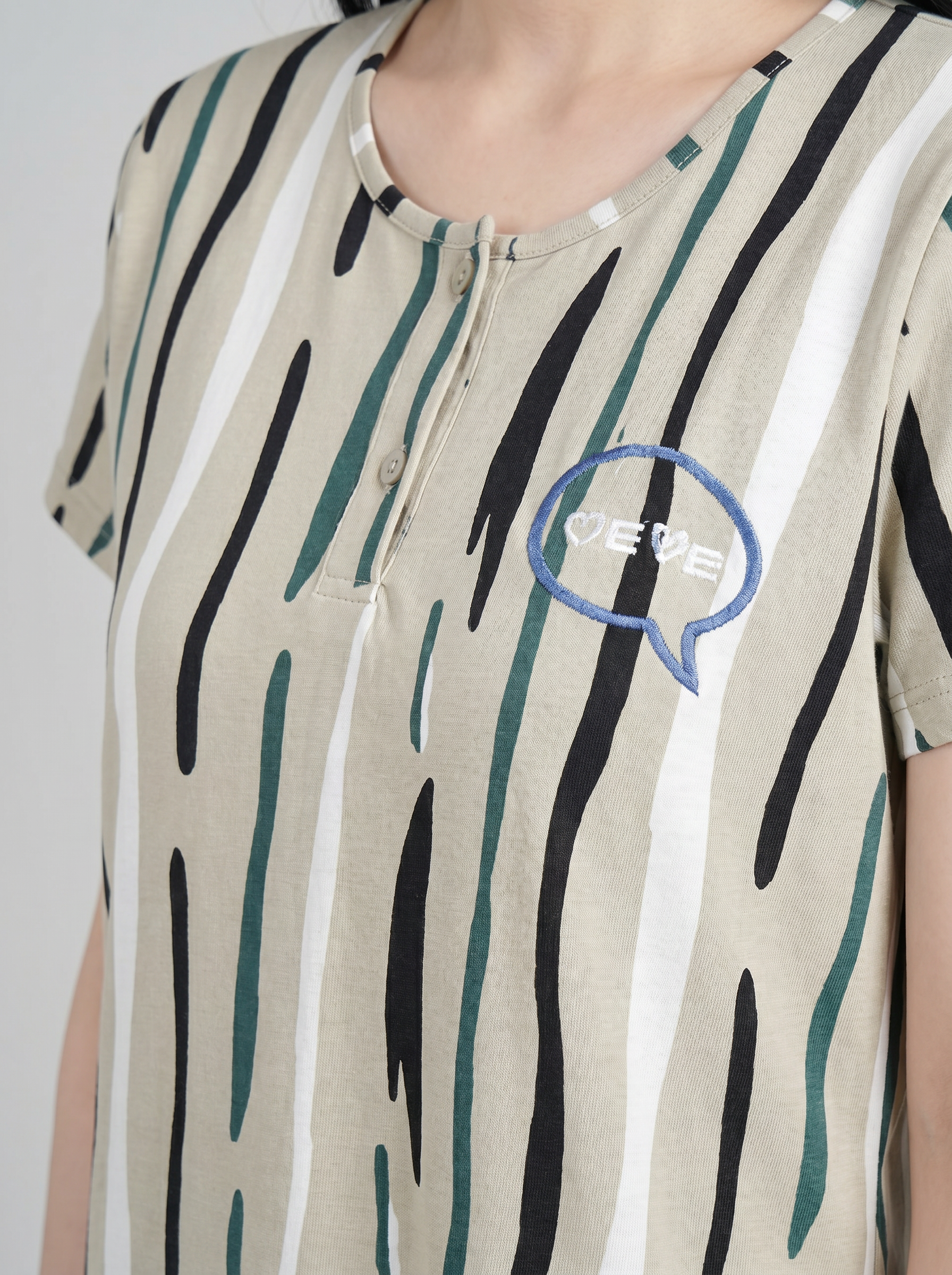 Cotton Top with Pyjama Night Suit - Pistachio Green - 5310A
