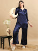 1001D-Satin Co -Ords - Navy