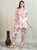 10026A-Satin Printed Co -Ords - Pink
