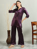 1001G-Satin Co -Ords - Purple