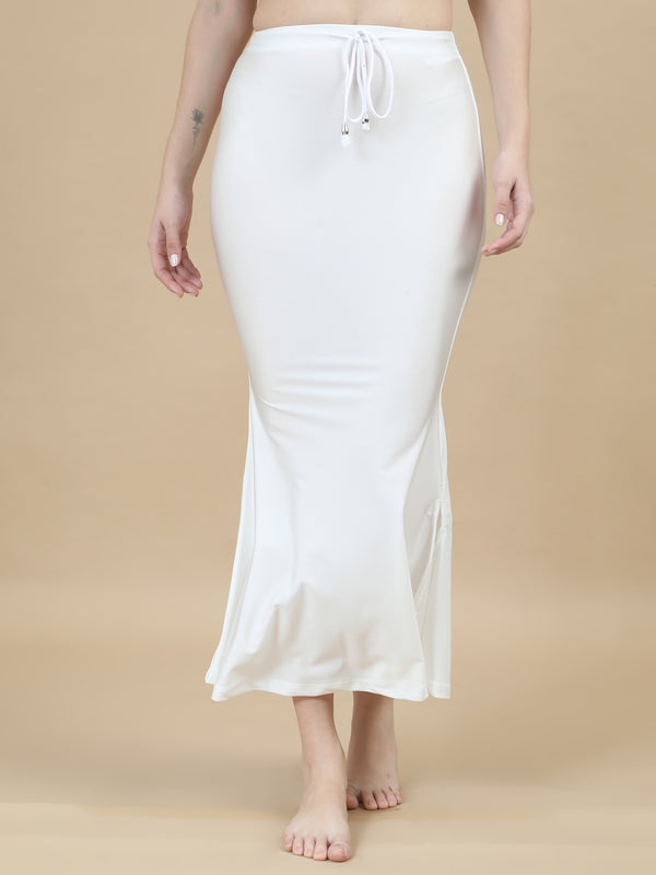 ECSS13-WHITE SHIMMER SAREE SHAPEWEAR