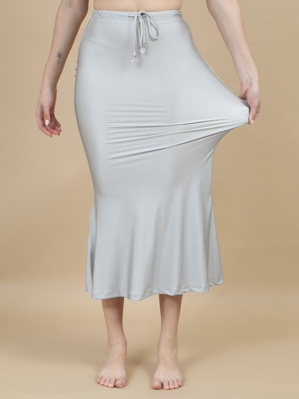 ECSS13-LIGHT SILVER SHIMMER SAREE SHAPEWEAR
