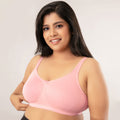 Cotton Sweat Free Coral Bra with Non Padded