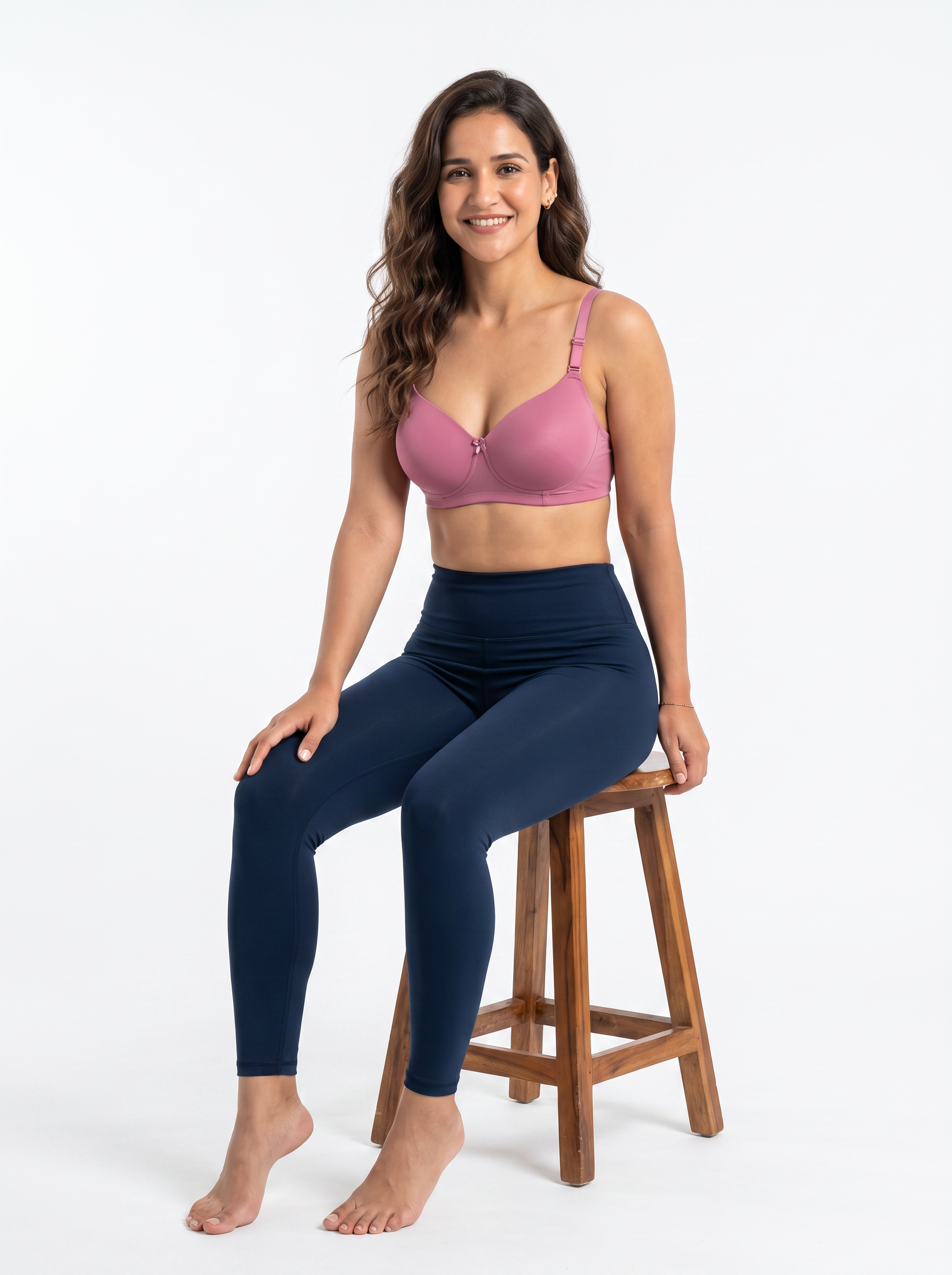 Polyamide Seamless Bra - Rose - ECB102