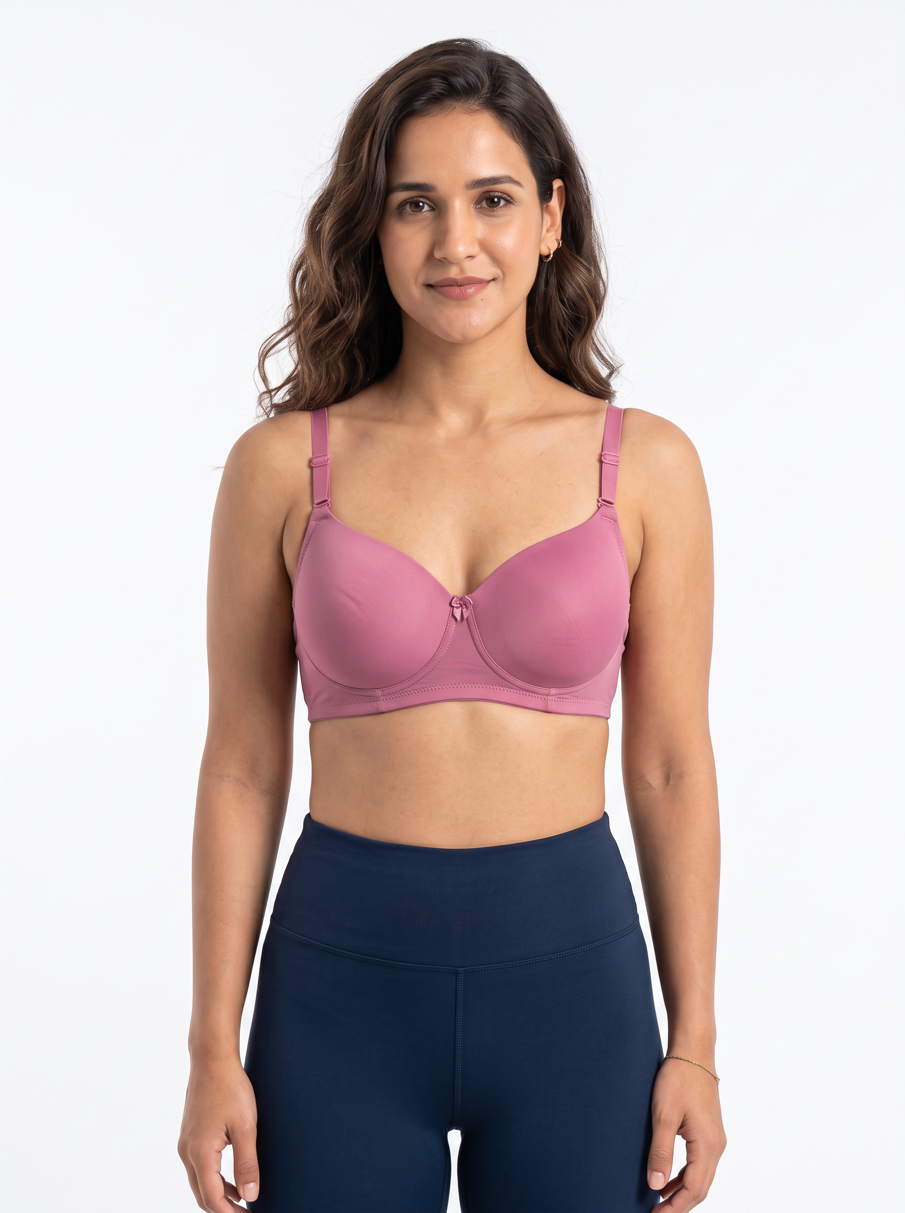 Polyamide Seamless Bra - Rose - ECB102