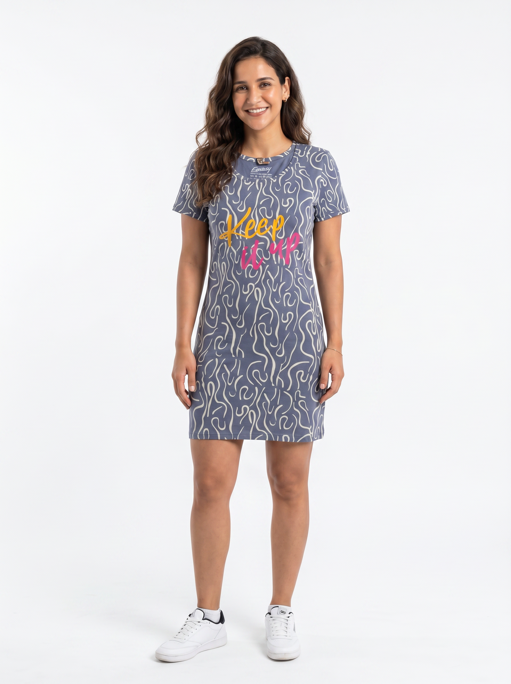 Cotton Top with Pyjama Night Suit - Purple - 5359B