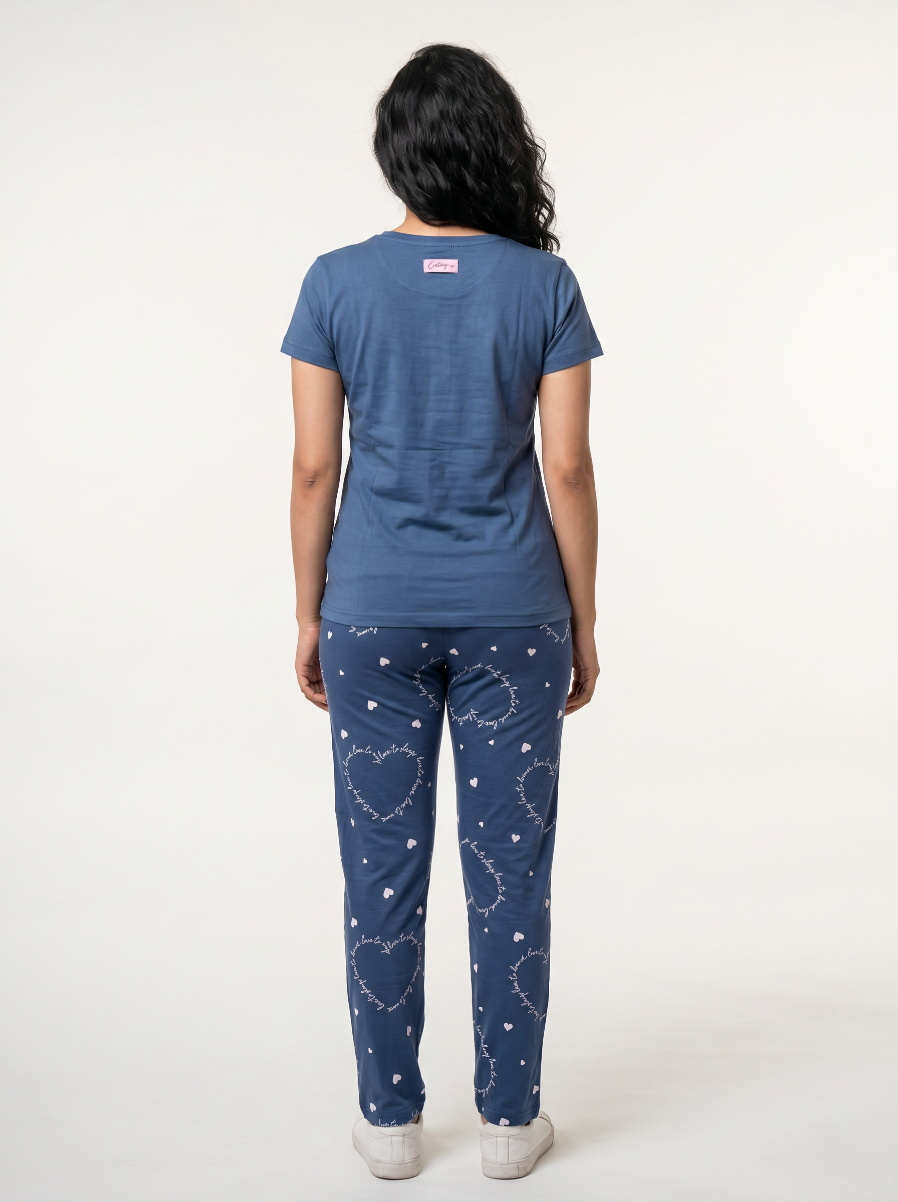Cotton Top with Pyjama Night Suit - Royal Blue - SS2871